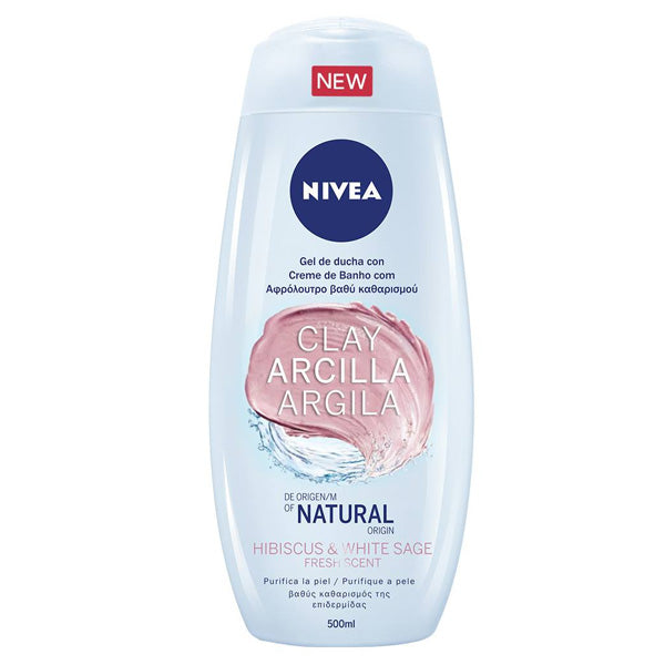 Shower Gel Arcilla Hibiscus & White Sage Nivea (500 ml)