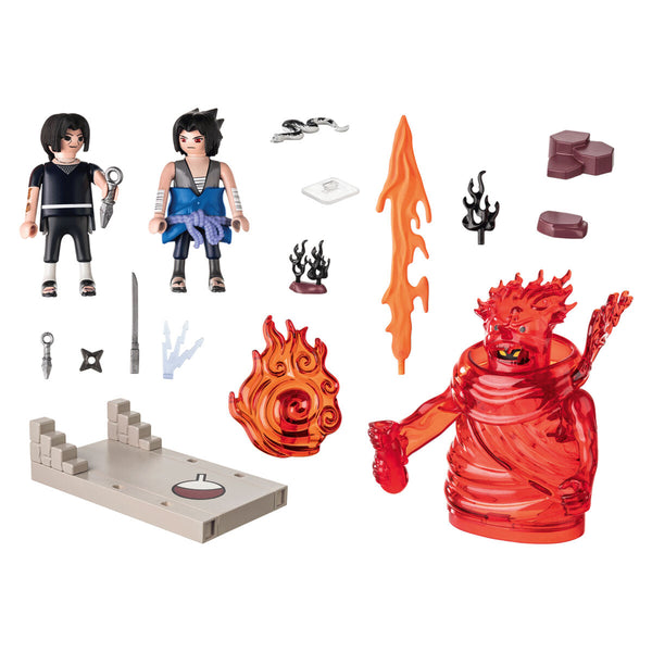 Playset Playmobil 70666 Sasuke vs Itachi 37 Pieces