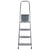 4-step folding ladder Krause 000705 Silver Aluminium