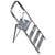 4-step folding ladder Krause 000705 Silver Aluminium