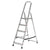 5-step folding ladder Krause 729 Silver Stainless steel Aluminium