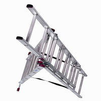 6-step folding ladder Krause 30368 Silver Steel