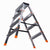 4-step folding ladder Krause 120403 Silver Aluminium