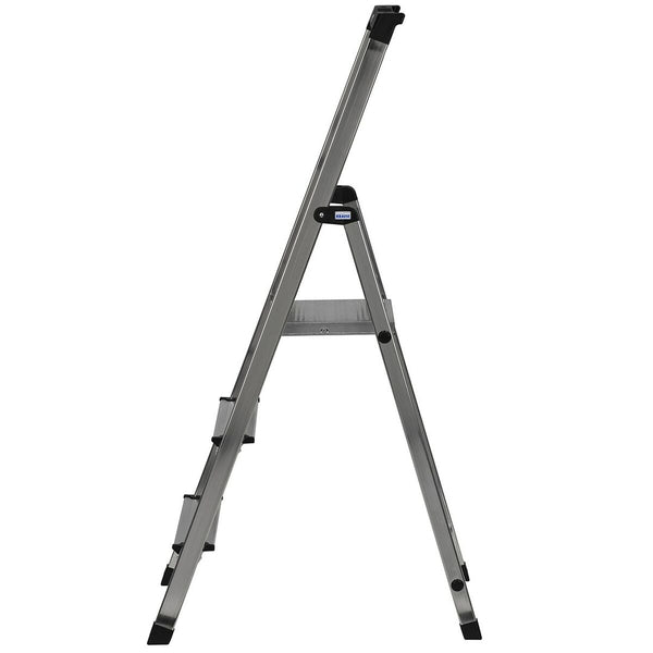 3-step folding ladder Krause 126214 Silver Aluminium