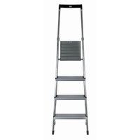 4-step folding ladder Krause 126221 Silver Aluminium