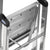 3-step folding ladder Krause 126313 Silver Aluminium