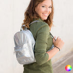 Rucksack Metallic Look