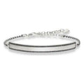 Unisex Bracelet Thomas Sabo LBA0009-643-11 Silver Black 19 cm 15-18 cm