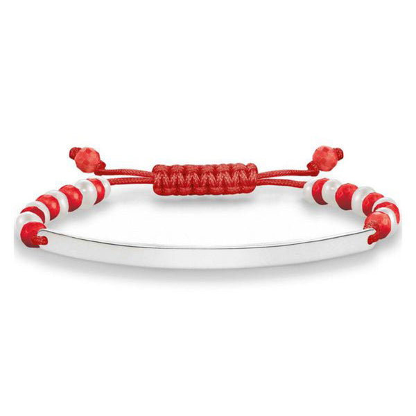 Ladies'Bracelet Thomas Sabo Red Silver