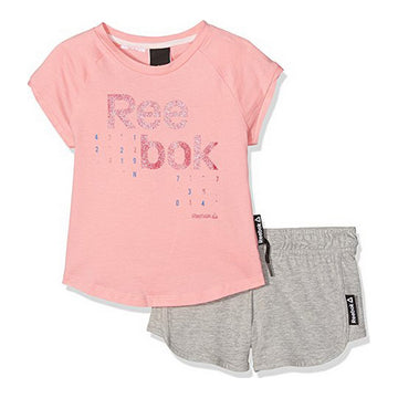 Completo Sportivo per Bambini Reebok G ES SS BK4374 Rosa