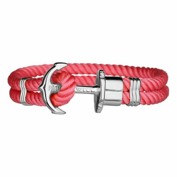 Bracelet Unisexe Paul Hewitt Argenté Rose Nylon