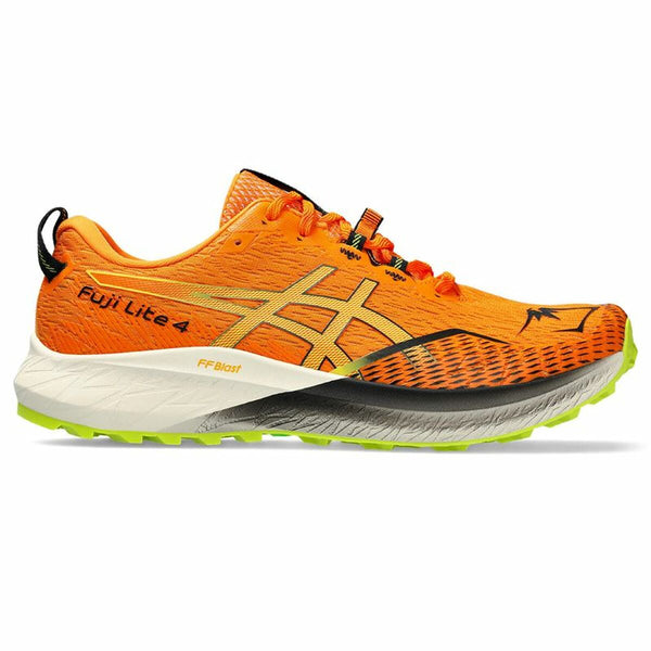 Running Shoes for Adults Asics Fuji Lite 4 Moutain Men Orange