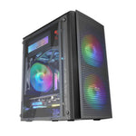 ATX Semi-tower Box Mars Gaming MC300 LED RGB Black