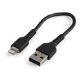 Lightning Cable Startech RUSBLTMM15CMB        Black 15 cm