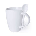 Mug with Small Spoon 145688 (300 ml) White