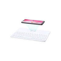 Bluetooth Keyboard with Qi Wireless Charger 146129 White