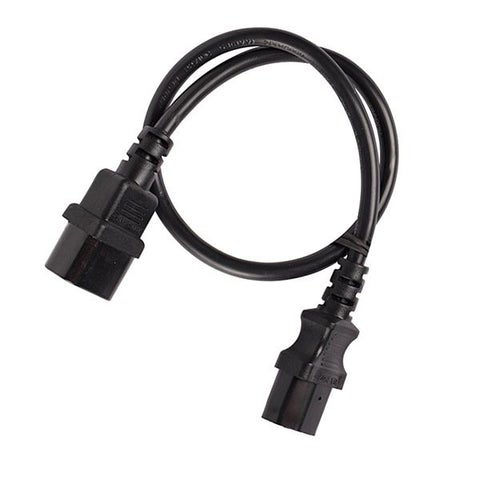 2M Black Iec Extension M To F Cable Cord