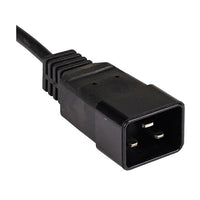 Iec C19 To C20 Power Cable 15A Black 2M