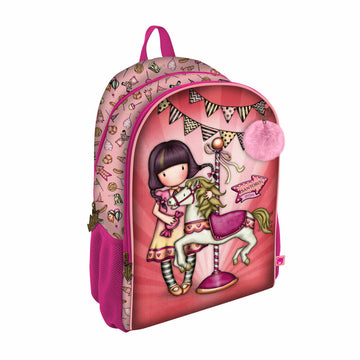 School Bag Gorjuss Carousel Salmon (31.5 x 40 x 22.5 cm)