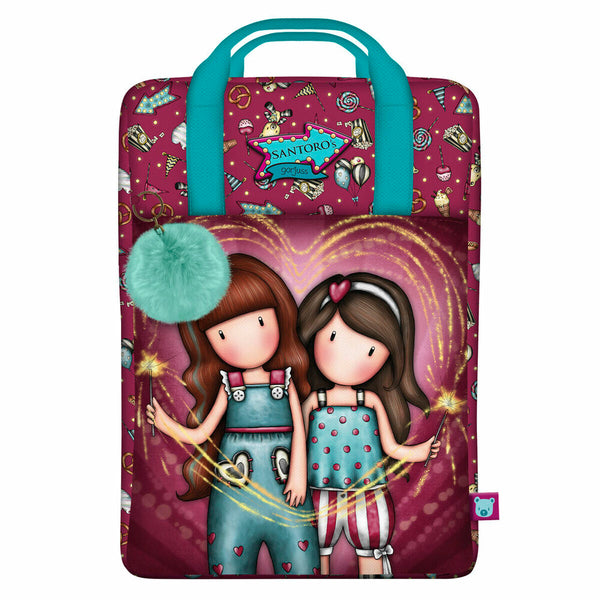 School Bag Gorjuss Fireworks Maroon (25 x 36 x 10 cm)