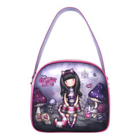 Hand bag Gorjuss Cheshire cat Purple (30 x 28,5 x 11,5 cm)