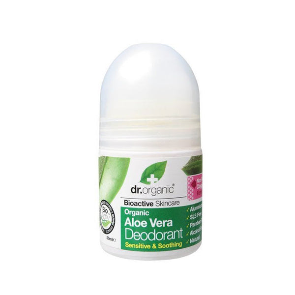 "Dr Organic Aloe Vera Deodorant Roll On 50ml "