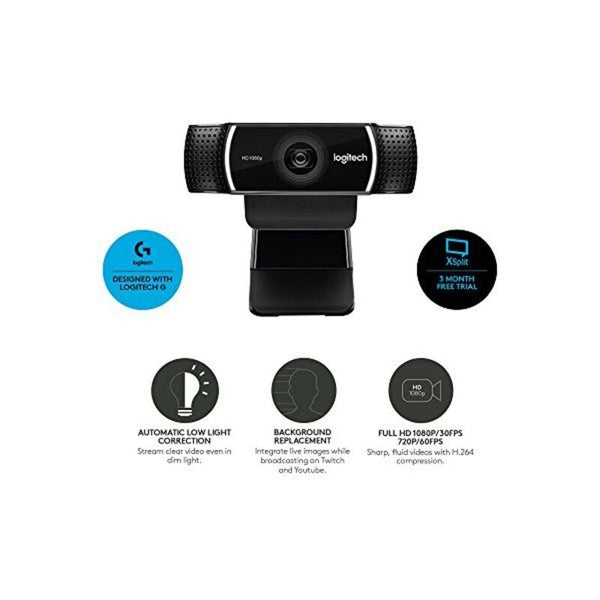 Webcam Logitech C922 Pro Stream HD 1080p