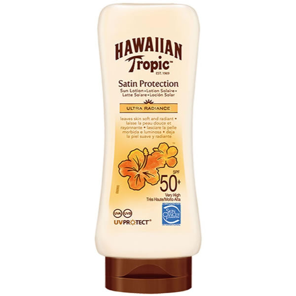 "Hawaiian Tropic Satin Protection Ultra Radiance Latte Solare Spf50 180ml"