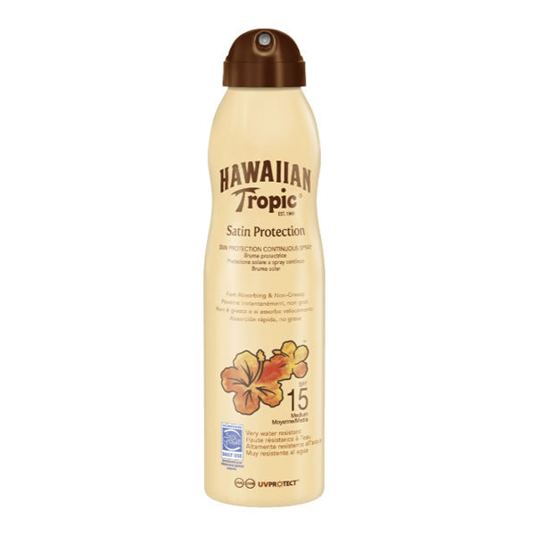 "Hawaiian Tropic Satin Protection Protezione Solare A Spray Continuo Spf15 220ml"