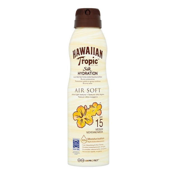 "Hawaiian Tropic Silk Hydration Air Soft Protezione Solaire A Spray Continuo Spf15 177ml"