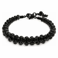 Bracelet Folli Follie 3B1T021KK Black Steel (17 cm)