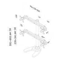 Screen Table Support Neomounts FPMA-D700DD4