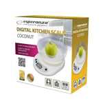 kitchen scale Esperanza EKS007 White 5 kg