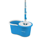 Mop with Bucket Esperanza EHS005 Bleu Blanc Microfibre