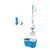 Mop with Bucket Esperanza EHS005 Bleu Blanc Microfibre