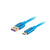 USB A to USB C Cable Lanberg CA-USBO-21CU-0005-BL Blue 50 cm 0,5 m