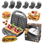 Sandwich Maker Adler CR 3057 Black Silver 1200 W