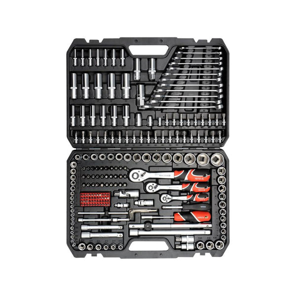 Tool Case Yato YT-38841 Steel 216 Pieces 1/4" 3/8" 1/2"