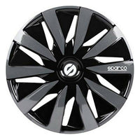 Hubcap Sparco Lazio Black/Grey 14" (4 uds)