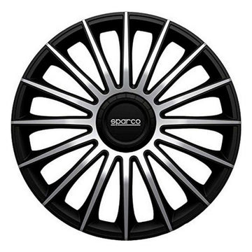 Hubcap Sparco Torino CS5 Black Silver 15" (4 uds)