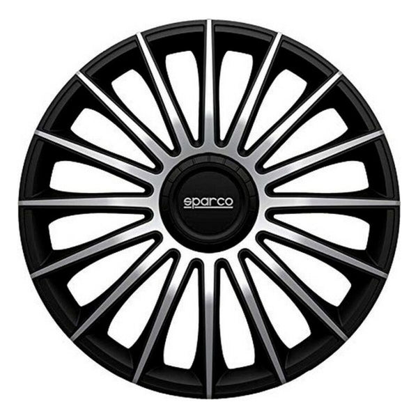 Hubcap Sparco Torino CS5 Black Silver 15" (4 uds)