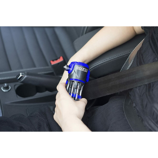 Emergency hammer Sparco SPCT166 30 Lm Black/Blue Multi-use