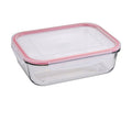 Lunch box Bergner Red Borosilicate Glass