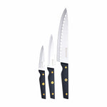 Knife Set Bergner Pro Reeco BG41026DBL Stainless steel ABS 3 Pieces