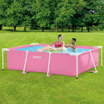 Detachable Pool Intex Small Frame Familiar 28266NP Pink 220 x 60 x 150 cm