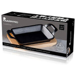 Baking tray Masterpro Black Cast Iron (17 x 10 x 2,5 cm)