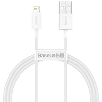 USB to Lightning Cable Baseus CALYS-A02 White 1 m