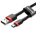 USB Cable to micro USB Baseus Cafule Black Red 2 m