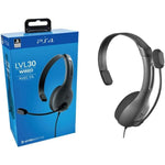 Casque Chat PDP LVL30 Gris pour PS4