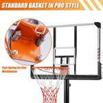 Portable Basketball Hoop & Goal Basketball System Basketball Equipment Height Adjustable7ft 6in-10ft, Base can filled with Water/Sand, Basketball Stand with Wheels for Adults and Children